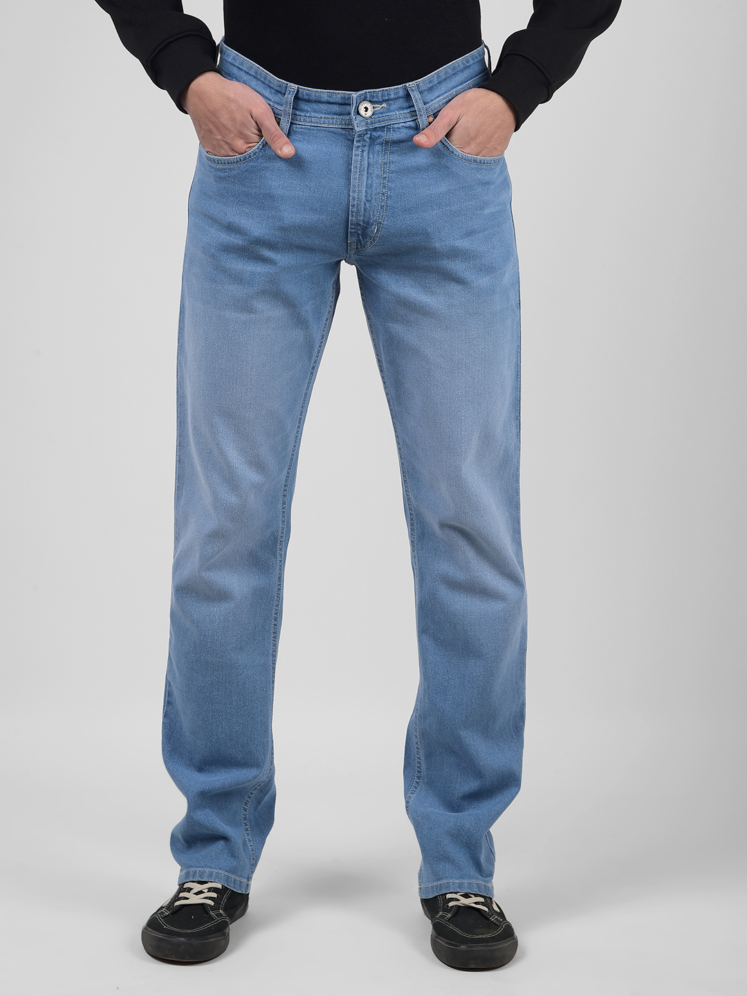 Numero Uno Men Solid Blue Jeans